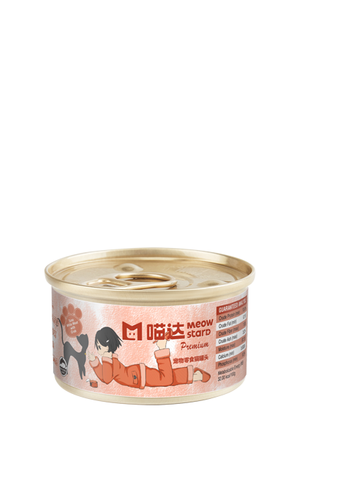 Premium系列高汤猫罐头-吞拿鱼白肉蟹肉配方