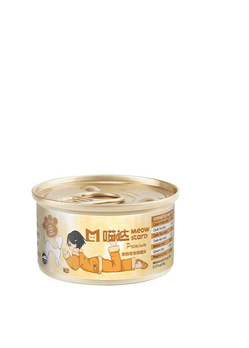 Premium系列高汤猫罐头-新鲜鸡肉三文鱼配方