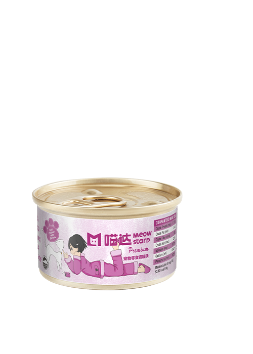 Premium系列高汤猫罐头-新鲜鸡肉海虾配方